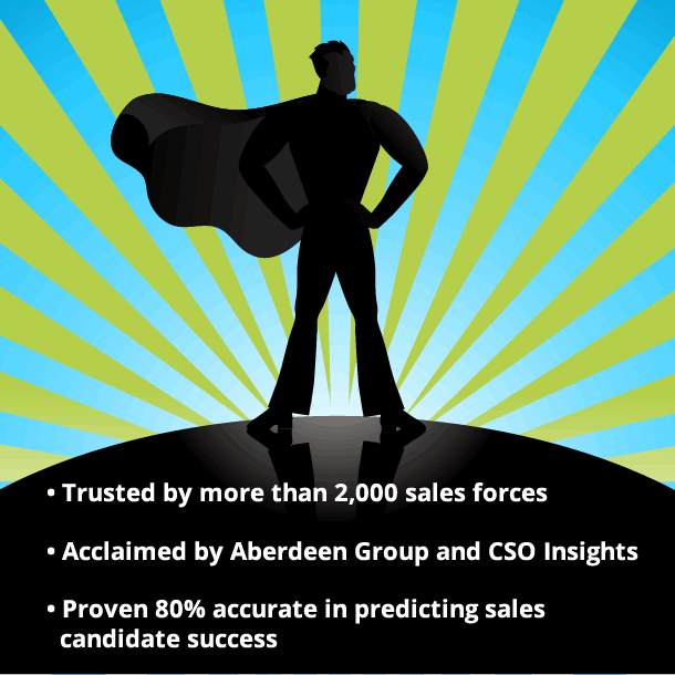 superguy-with-text2 Take a free test drive of the SalesGenomix sales talent assessment